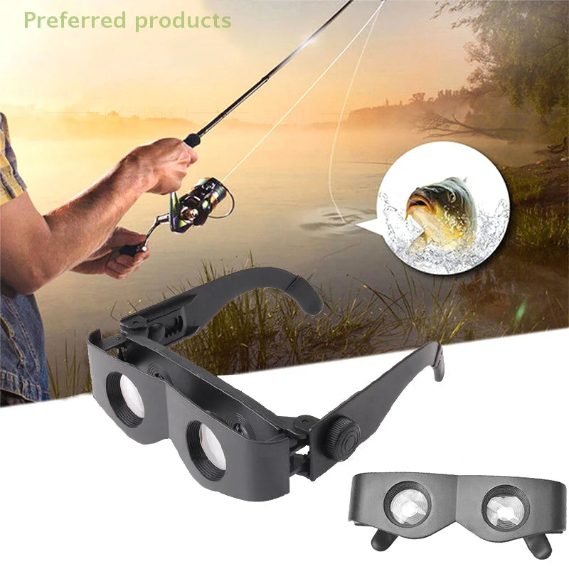 High Definition Fishing Binoculars Telescope, Wearable Hands-Free Glasses, Adjustable Focus Lens