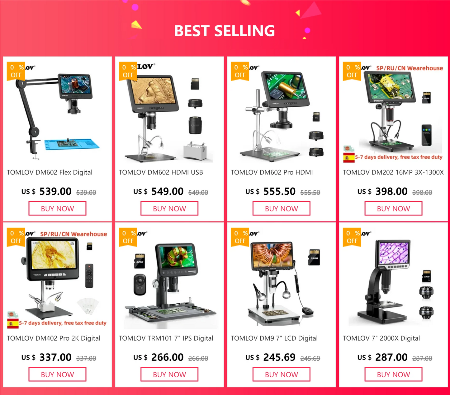 Biological Microscope Dual Lens 2000X 7" IPS HD1080P Digital Microscopes For Soldering Study With Remote Control