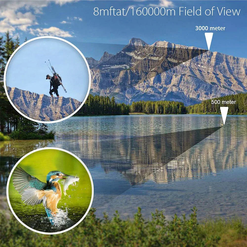 ‌60x60 High-Power Binoculars with BAK4 Prism & Night Vision - 3000M Range for Hunting, Camping & Outdoor Adventures