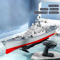 Remote Control Battleship Remote Control Boat 2.4GHz Waterproof Large Size Ship Low Battery Alarm /off Water Power Outage Simula