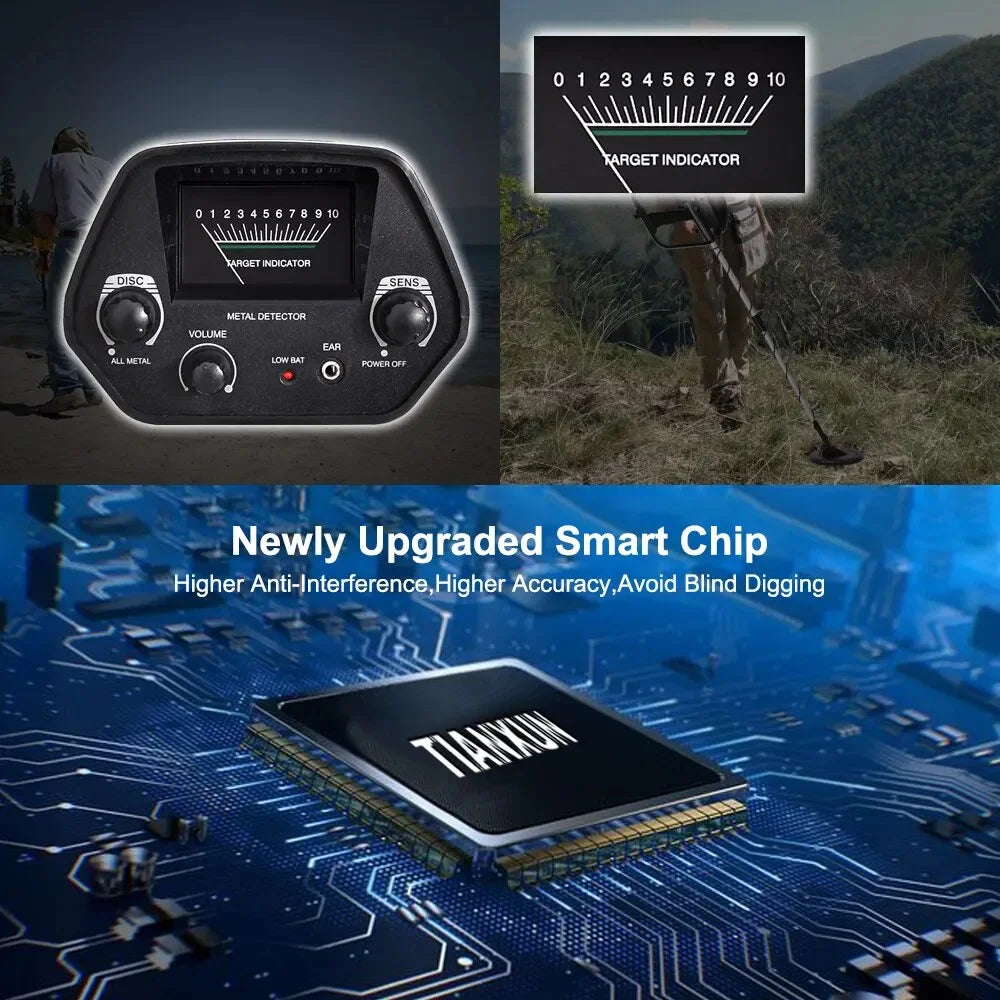 MD4030 Professional Metal Detector Pinpointer Portable Gold Finder Machine Treasure Hunter Gold Depth Metal Detector