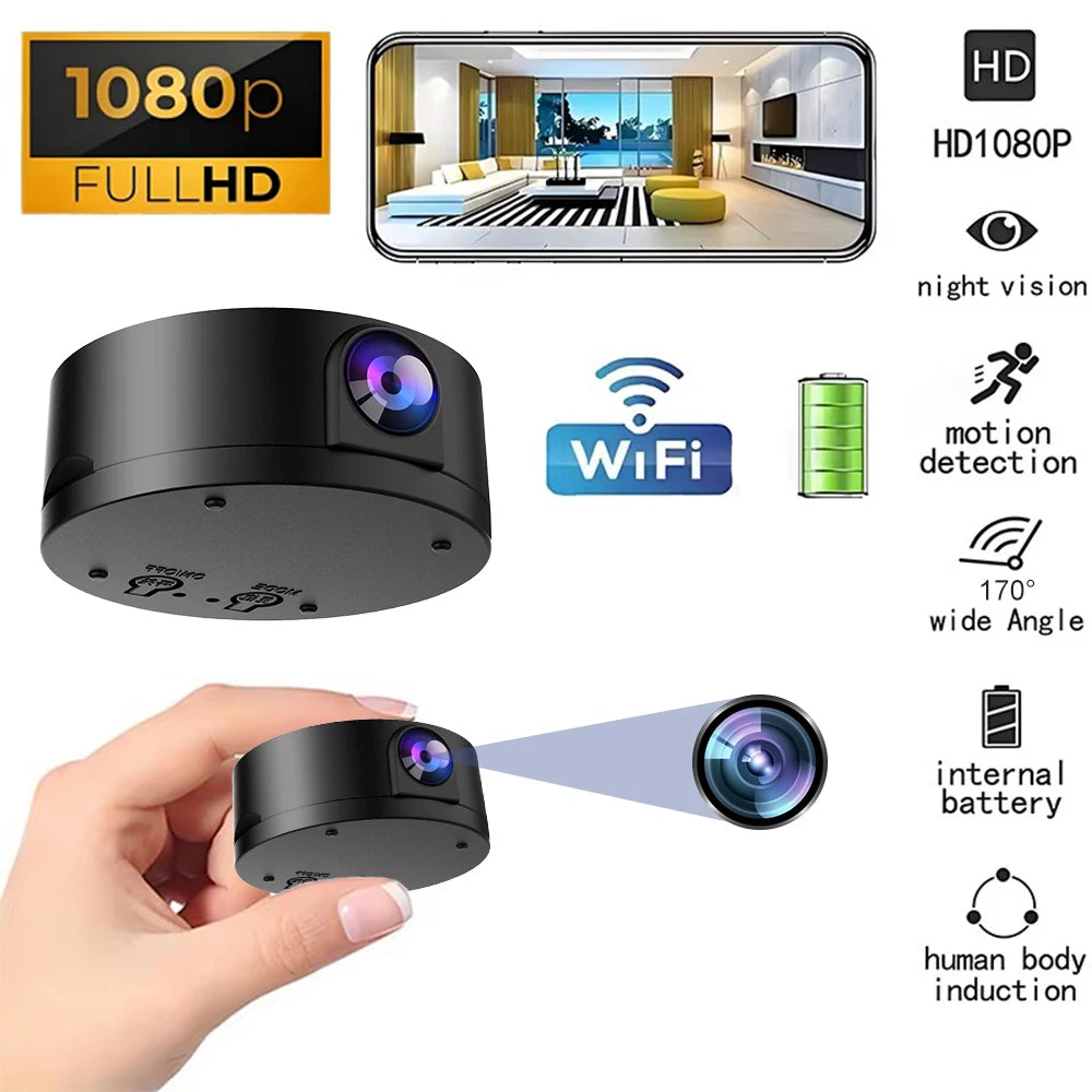 New Wireless Smart Surveillance Wifi Mini Camera Home Remote Monitoring High-definition Night Vision HD Camera For Security ﻿