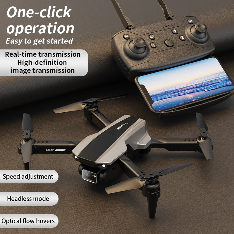 H30 Drone: Optical Flow Enabled, Foldable Quadcopter, Dual-lens Aerial Photography Remote Control Aircraft Toy