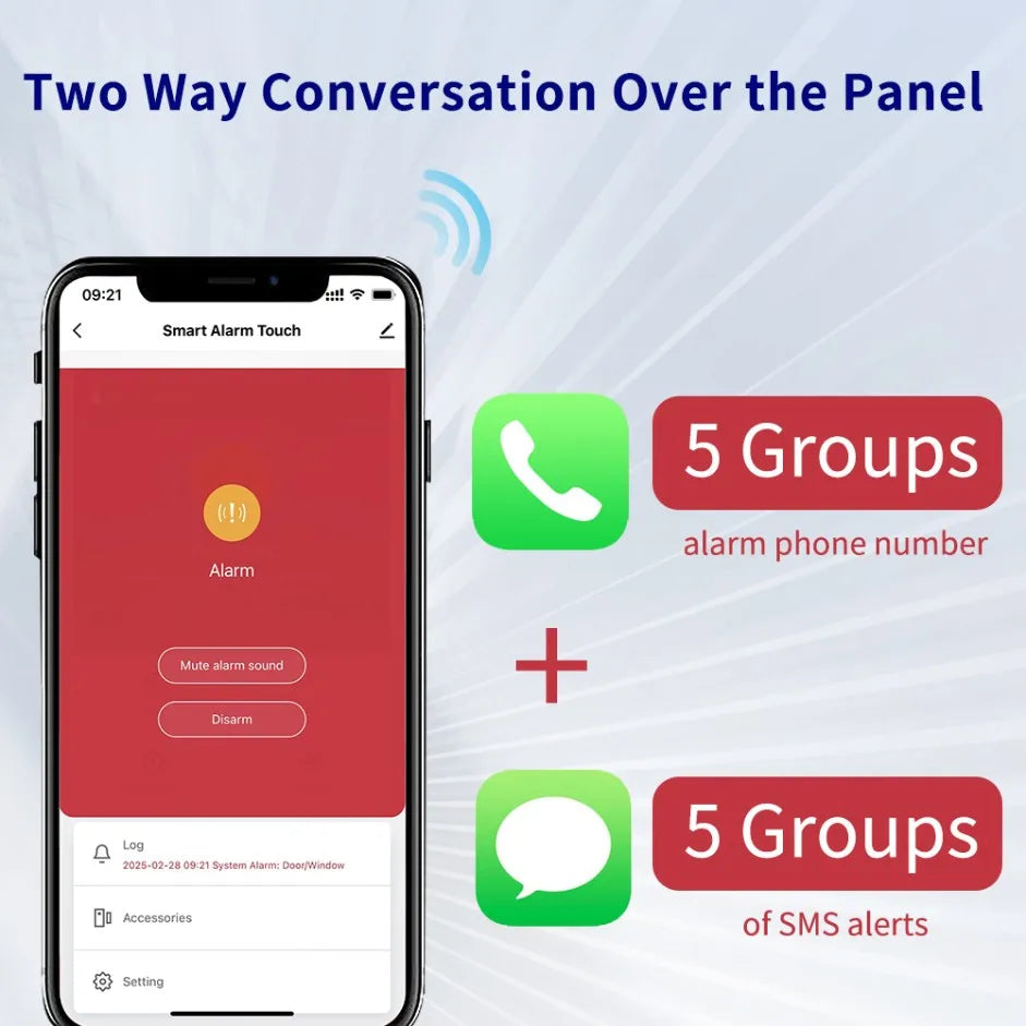 G74 Smart Home Alarma Para Hogar Tuya Alarme Smart Security Protection Casa Inteligente Alexa Home Security System