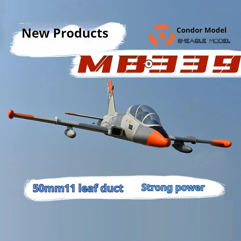 Remote-controlled Aircraft Model Mb339 Ducted Fighter 50mm Ducted Electric Fixed Wing Aircraft Model Rc Plane Toy Gift