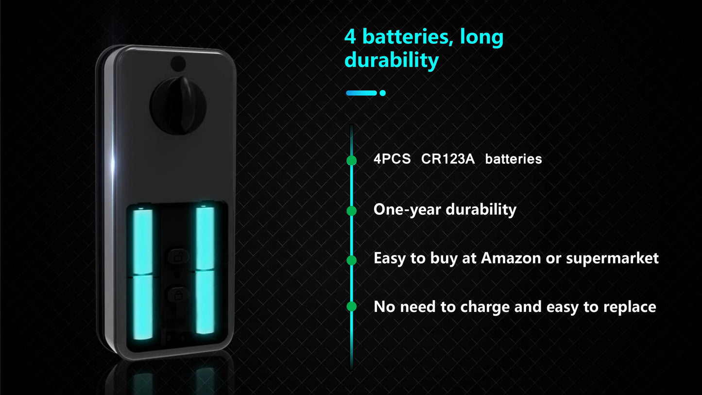 Easy Replacement Cylinder Smart Lock APP TTlock Bluetooth Fingerprint Password NFC Unlock Auto Lock/ Unlock With Battery Z-18