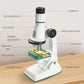 Microscope Portable 1200x HD Eyepiece Kids Science Education Experiment Exploration Set Gift Toys