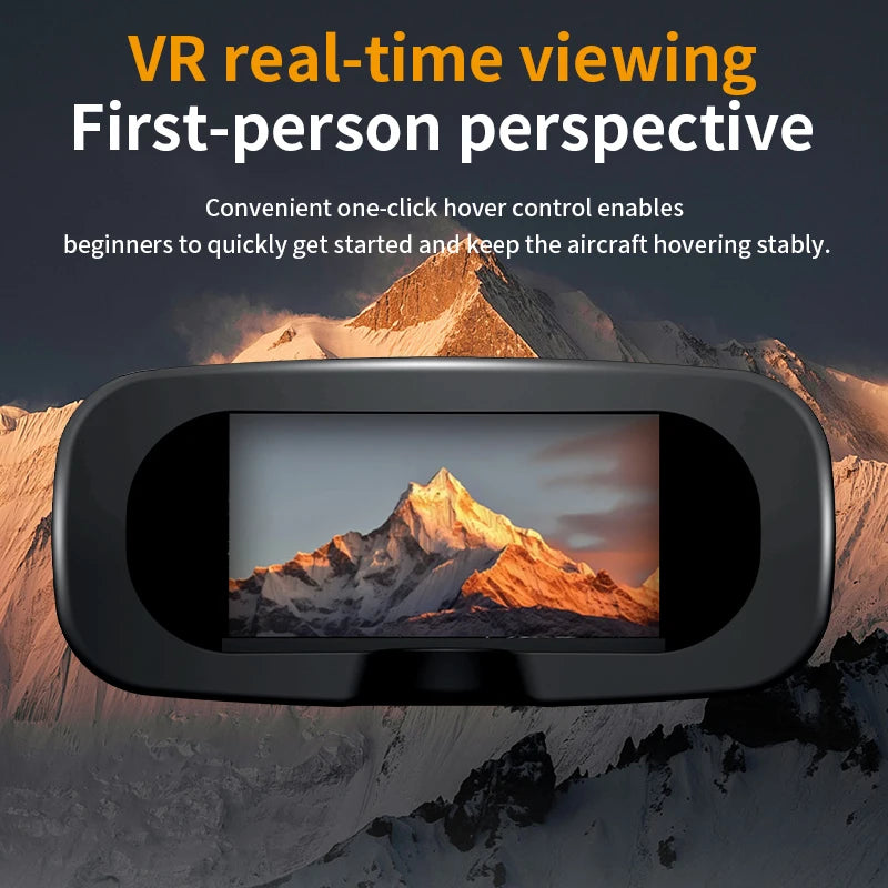 Foldable Four - Axis Drone with 360° Roll Feature - Dual Camera, Optical Flow Hover, Six - Axis Gyroscope & One - Click Landing