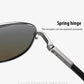 0 -0.5 -0.75 To -6 Night Vision Lens Oval Prescription Sunglasses Men Polarized Metal Driving Anti-Glare Nearsighted Sun Glasses