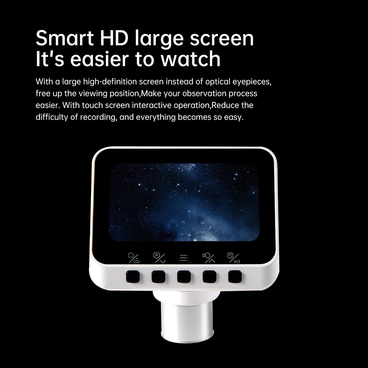 30070 Professional Astronomical Telescope  Monocular Electronic Eyepiece 70MM Large-Aperture for Stargazing Bird Watching