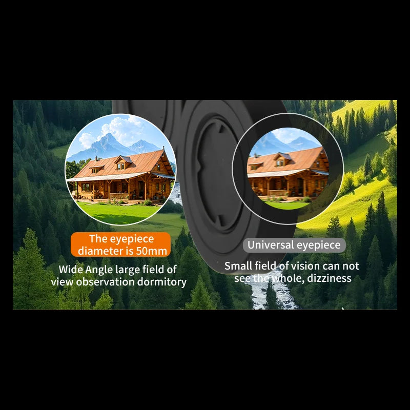 Bronze-colored high-definition 10x 10X50 binoculars, FCM broadband coated, 50MM large objective lens, 25MM large eyepiece