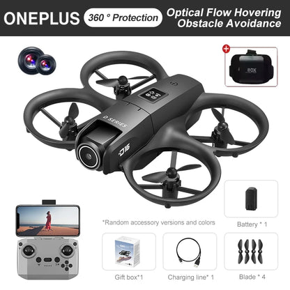 OnePlus D16 Drone 8K Aerial HD Profesional Dual-camera Helicopter Optical Flow GPS Positioning Avoidance Brushless Motor Drone