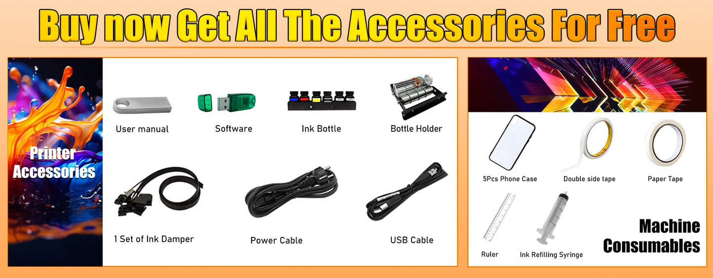 A3 UV Printer with XP600 Printhead UV Flatbed Printer For Bottle Case Acrylic Glass UV DTF AB Film Transfer Sticker UV Printer