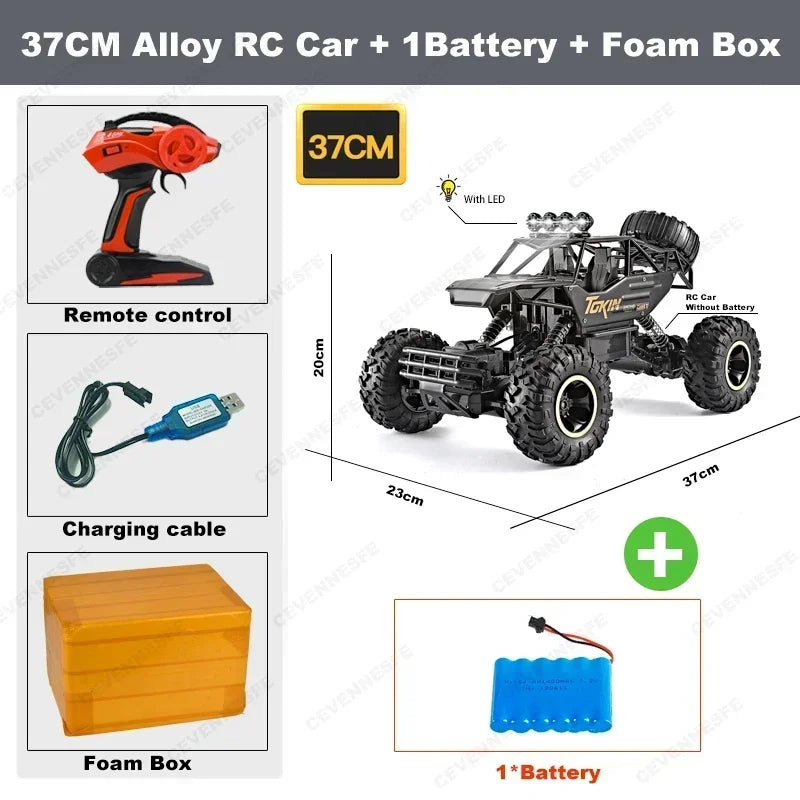 2024 New 4WD Remote Control Car With Led Lights Radio RC Buggy Off-Road Drift Trucks RTR Vehicle Children‘s Boys Kids Gifts Toys