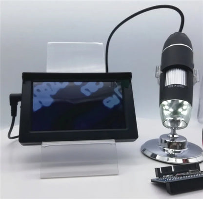 4.3 Inch Display  1080P 1000x Electronic Digital Microscope Screen Microscope  Handheld Endoscope Camera Magnifier Borescope