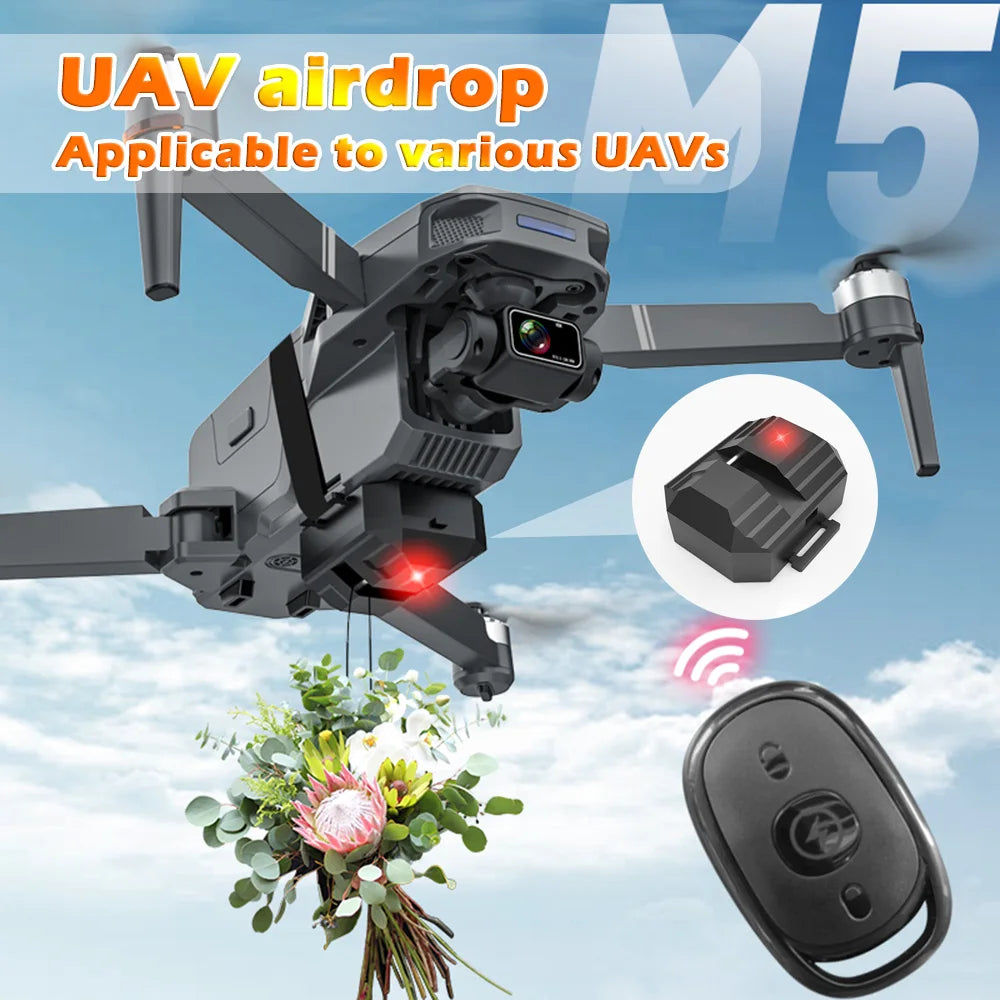 Universal Drone Airdrop Thrower System 2.4 Remote Control General Payload Delivery Thrower Air Dropper Device Drone Accessories