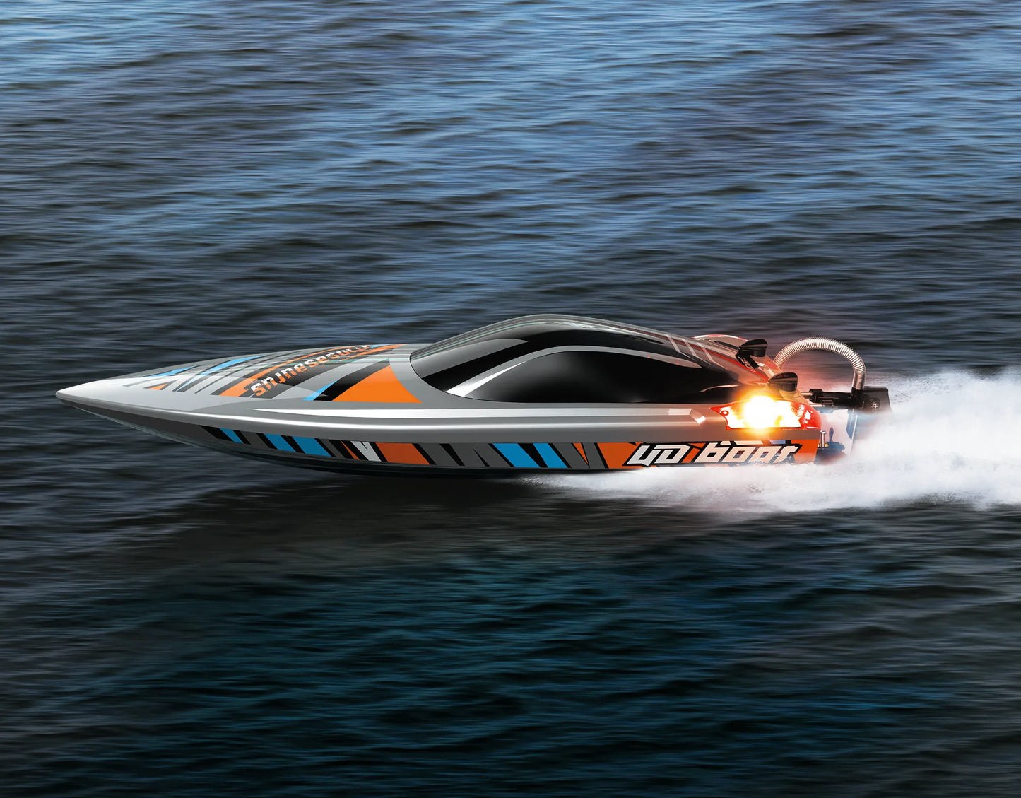 22.8Inches UDI R/C UDI018 Large RC Speed Boat 2.4G 4WD  40-45km/h Remote Control Brushless Watercraft for Hobby Adult