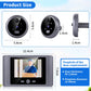 Wireless Home Security Peephole Video Doorbells 480P Digital Door Peepholes with Camera Mic Support Video Record No APP No Wifi