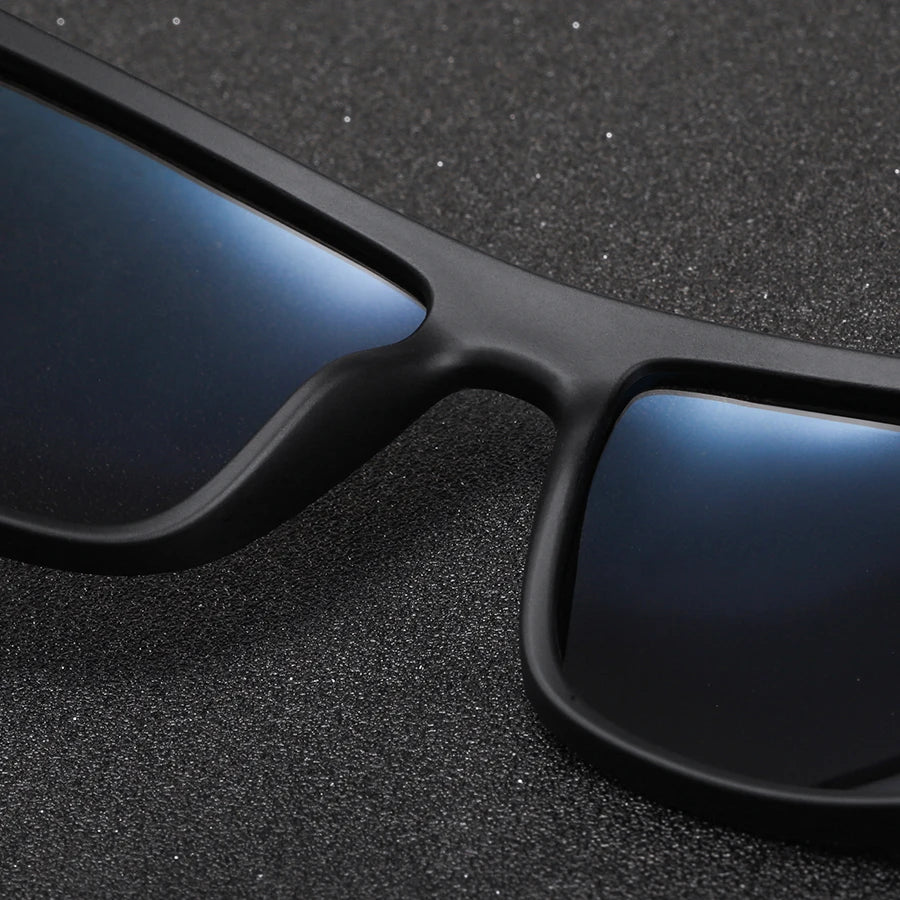 Fashion Vintage Check Pattern Polarized Sunglasses Men Women Classic Driving Fishing Square Sun Glasses Man Retro Eyewear UV400