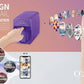 Smart Nail Printer Portable 3D Mobile Nail Painting Machine 2400 DPI Printing Resolution WiFi/DIY Support for Home Beauty Salon