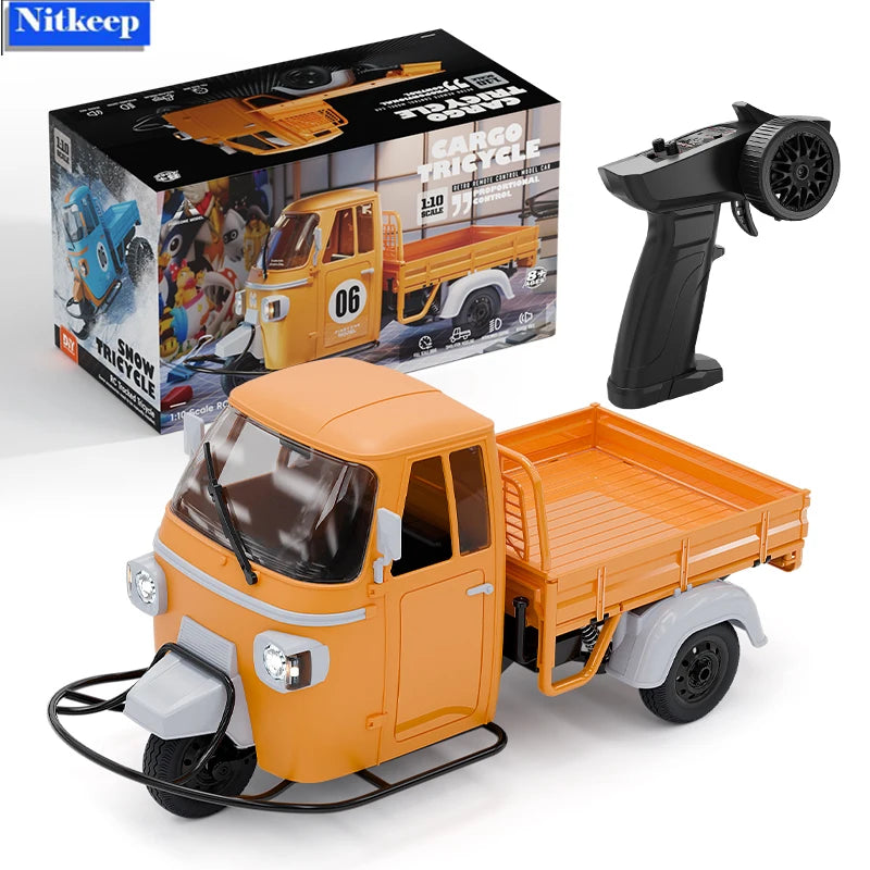 1/10 3-wheeled RC Car Rear-wheel Drive Full Scale 2.4G Radio Remote Control High-speed Racing Model Toys For Kids And Aldult