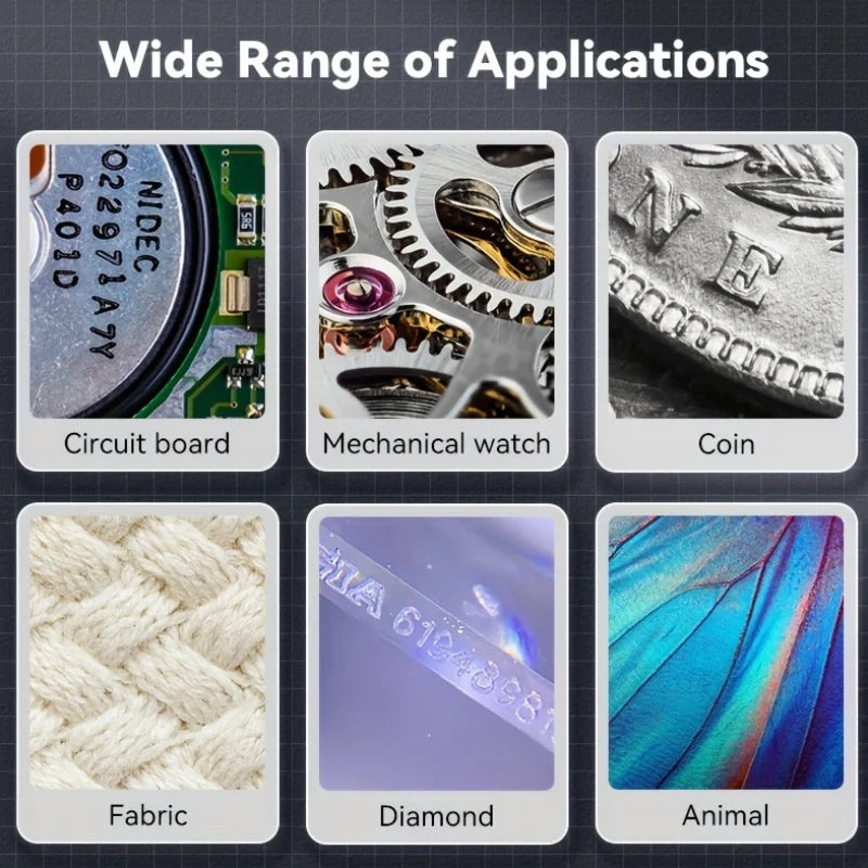 Explore the Micro World，500Magnification，Suitable for Jewelry Inspection、Biological Observation，SupportPCandMac