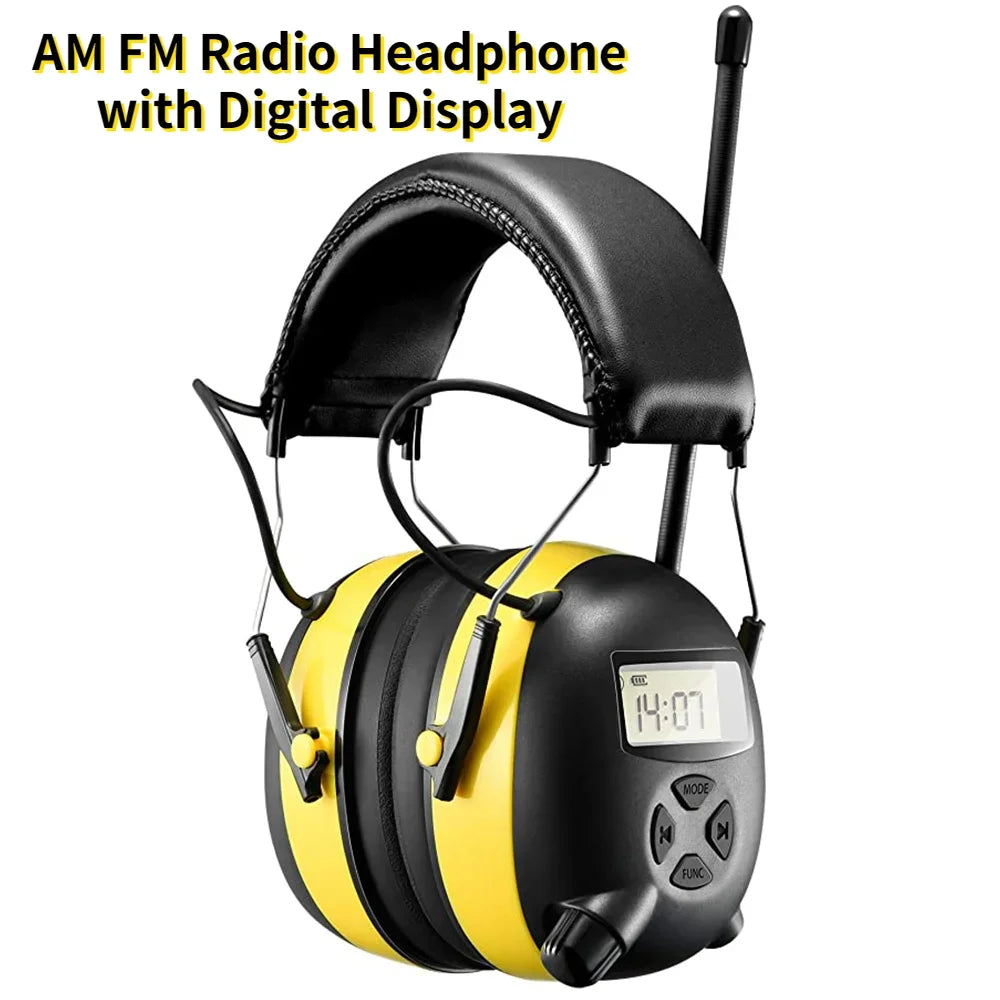 Am/Fm Radio Hearing Protector Noise Reduction Safety EarMuff 30db Noise Cancelling Ear Protection for Working,Shooting