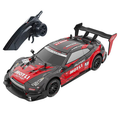 RC Drift Car 1/14 Scale Remote Control Stunt Car 2.4GHz 4WD 40+KM/H High Speed Vehicle with LED Lights Racing Vehicle Toys Gifts