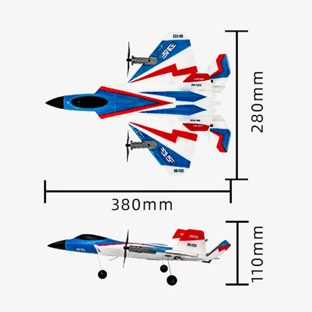 RC Plane F22 Stunts Plane 2.4G Radio Control Glider Remote Control 3D Plane Glider Airplane EPP Foam Boys Toys for Children