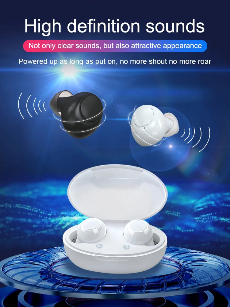 Magnetic Noise Cancellation Audiphone Invisible Wireless Loudspeaker Sound Amplifier Touch Control Earbuds For Hard of Listening