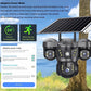 Outdoor Solar Security Camera 4G IP Camera Home Security 15MP Triple Lens 360° PTZ Surveillance Color Night Vision CCTV Camera