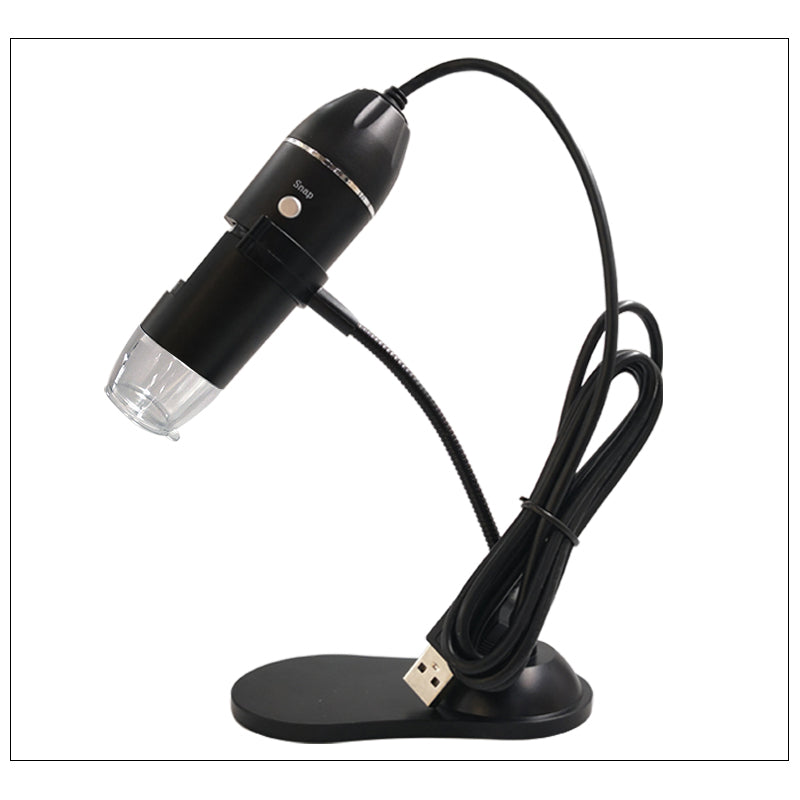 1600X 1000X USB Microscope Handheld Portable Digital Microscope USB Interface Electron Microscopes with 8 LEDs with Bracket