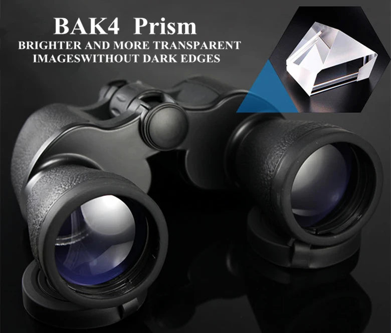 Professional Binoculars Baigish 8x30 10x40 10x50 12x4515x60 20x50 8-24x40 Powerful Military Telescope Long Range Monocular BAK4