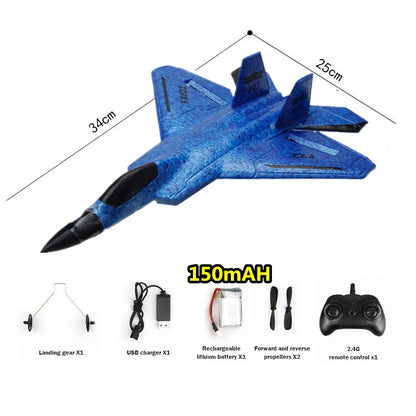New RC Plane FX622 Plane 2.4G Radio Control Glider Remote Control Fighter Glider Airplane Foam Aircraft Boys Toys for Childre