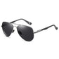 0 -0.5 -0.75 To -6 Night Vision Lens Oval Prescription Sunglasses Men Polarized Metal Driving Anti-Glare Nearsighted Sun Glasses