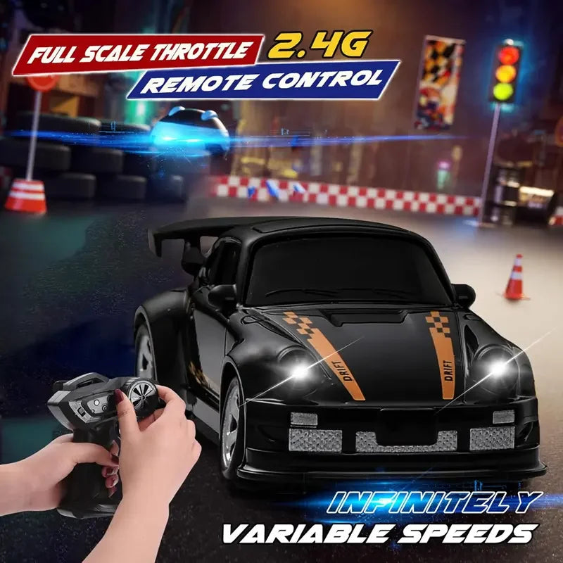 1∶64 2.4G High Speed Drift Rc Car 4WD Remote Control Car Four Wheel Drive Radio Controlled Mini RTR Racing Model Boys Toys Gifts