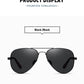 0 -0.5 -0.75 To -6 Night Vision Lens Oval Prescription Sunglasses Men Polarized Metal Driving Anti-Glare Nearsighted Sun Glasses