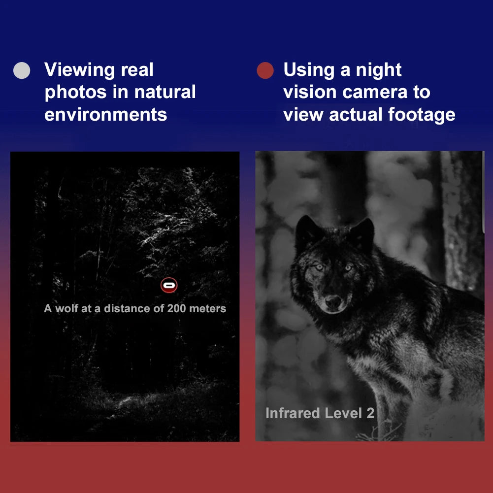 HD 1080P Digital Night Binoculars 300M Full Dark Viewing Distance Night Vision IR Goggles for Saving Camping Photos and Videos