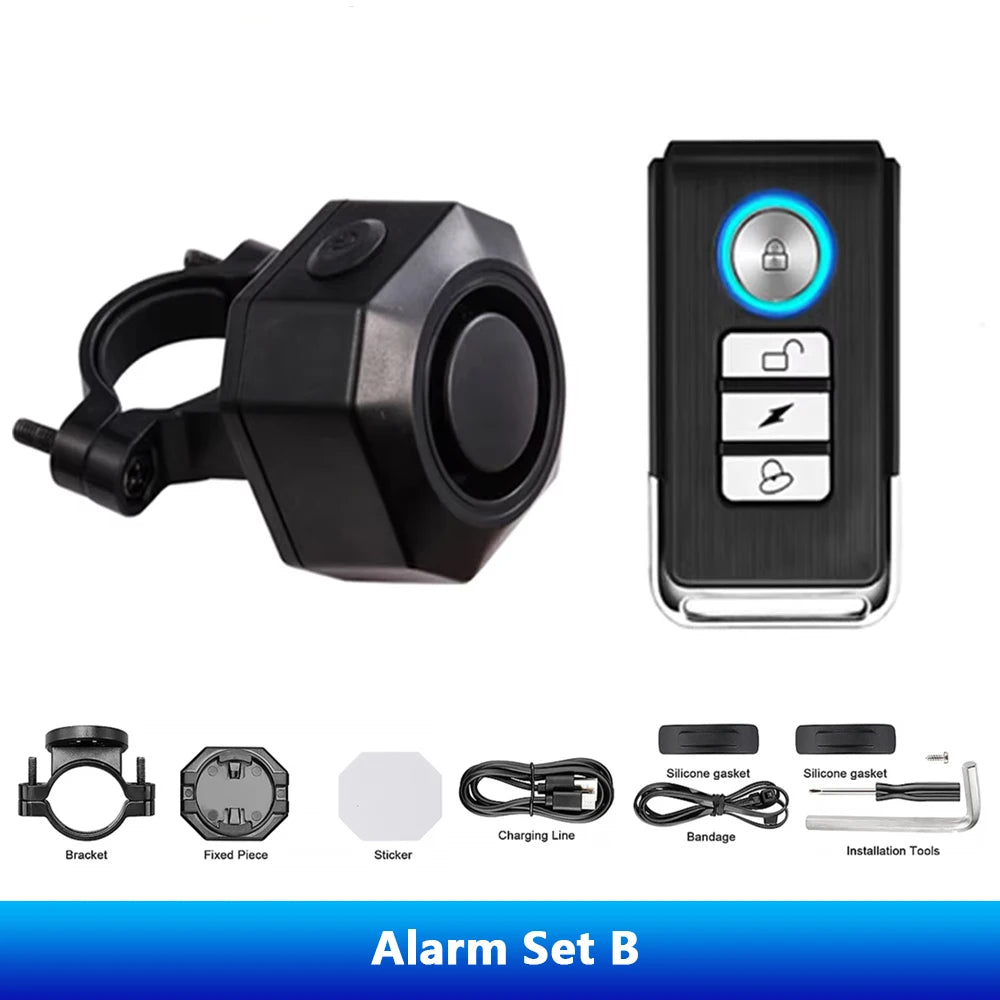 Hollarm Bike Alarm Anti-theft Wireless Vibration USB Charging Motorcycle Security System Waterproof Electric Scooter Alarm