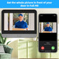 2-Way Talk Smart 3MP WiFi Battery Power Door Bell Magic Cat Eye Peephole Camera PIR FHD Digital Viewer Doorbell 4.3 inch Monitor