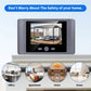 Wireless Home Security Peephole Video Doorbells 480P Digital Door Peepholes with Camera Mic Support Video Record No APP No Wifi