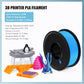 3D Printer Filament 4 Colors Green Blue Yellow Purple Filiment1.75 Accuracy ±0.02mm 250G X 4