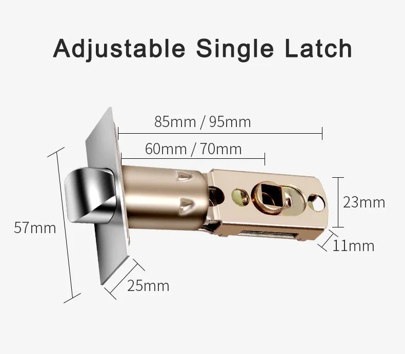 Smart Lock for Indoor Home Wooden/Metal Door with Fingerprint Password RFID IC Card Tuya SmartLife App WiFi Remote Control Deadb