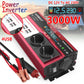 Power Inverter 2000W 3000W 4000W DC 12V To AC 220V Transformer with USB  Universal Socket Charge with LED Display for RV