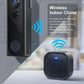 2MP 1080P Wireless WIFI Doorbell With Indoor  Chime 145Degree Wide Angle Video Door Phone Visual Door Peephole Viewer