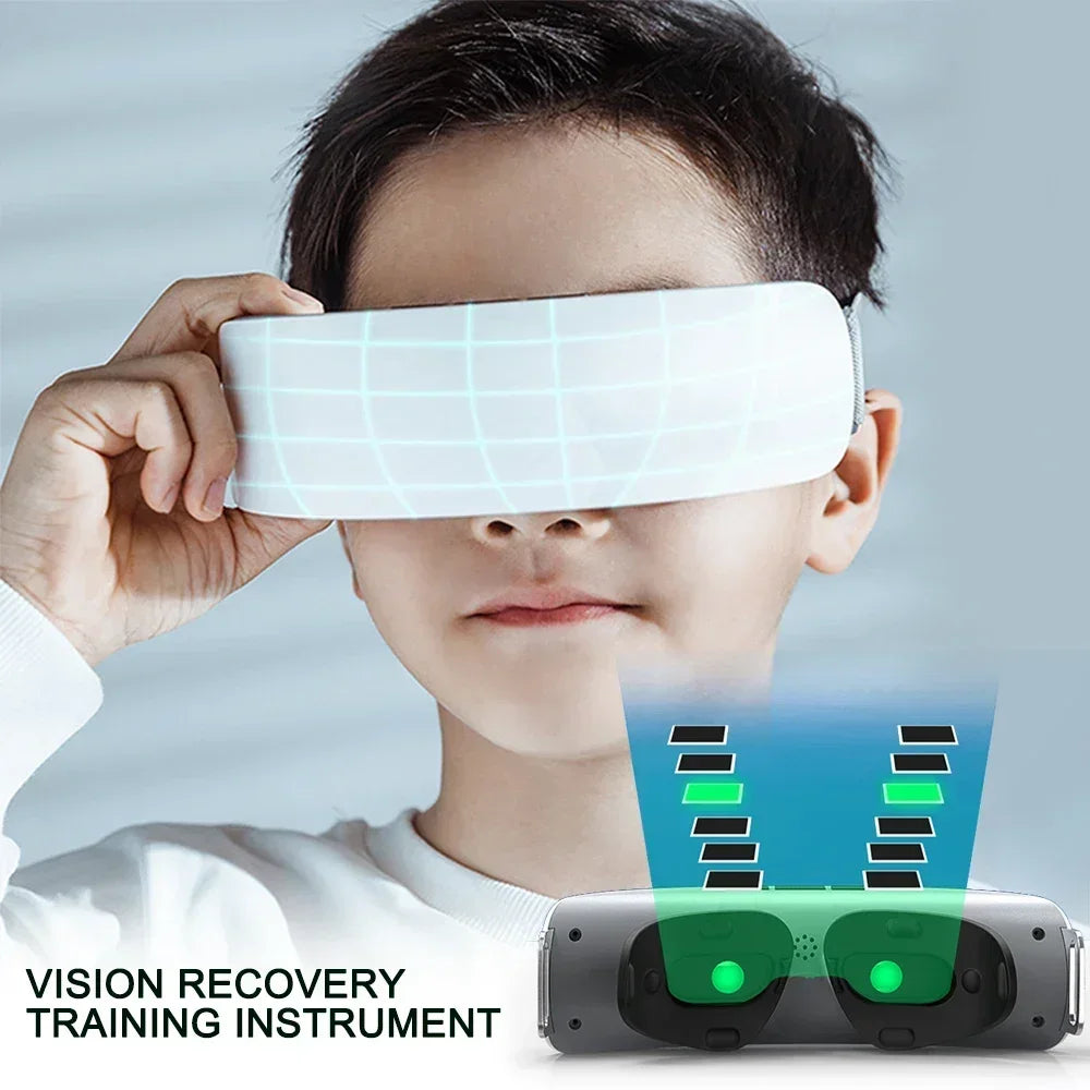 Vision recovery eye massager Green Light Vision Recovery Training Instrument Ems Acupressure Eye Protection Restore Myopia Child
