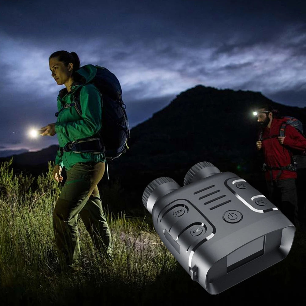 HD 1080P Digital Night Binoculars 300M Full Dark Viewing Distance Night Vision IR Goggles for Saving Camping Photos and Videos