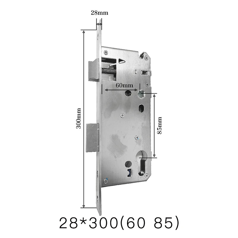 Smart fingerprint lock body special mortise smart lock 5050 125mm-240mm 2585-7085mm 5572 6072 300*6085 lock body