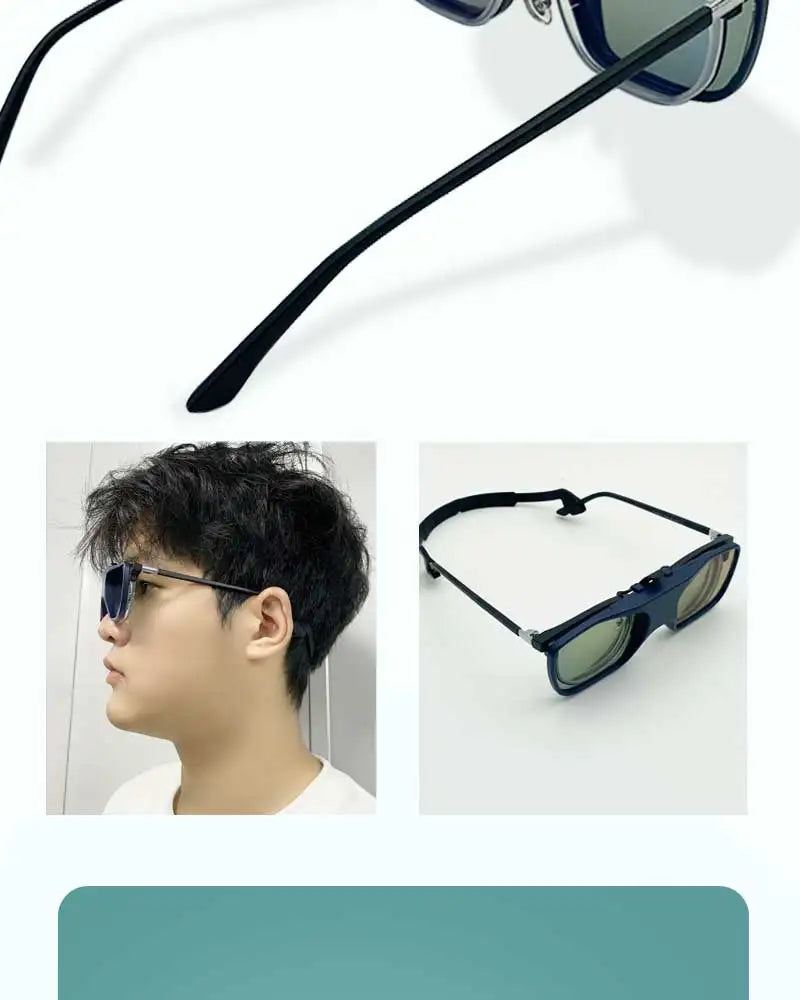 Vision reaction Glasses for Myopia Person, Clip storbe Glasses, Head up Training, Vision reaction