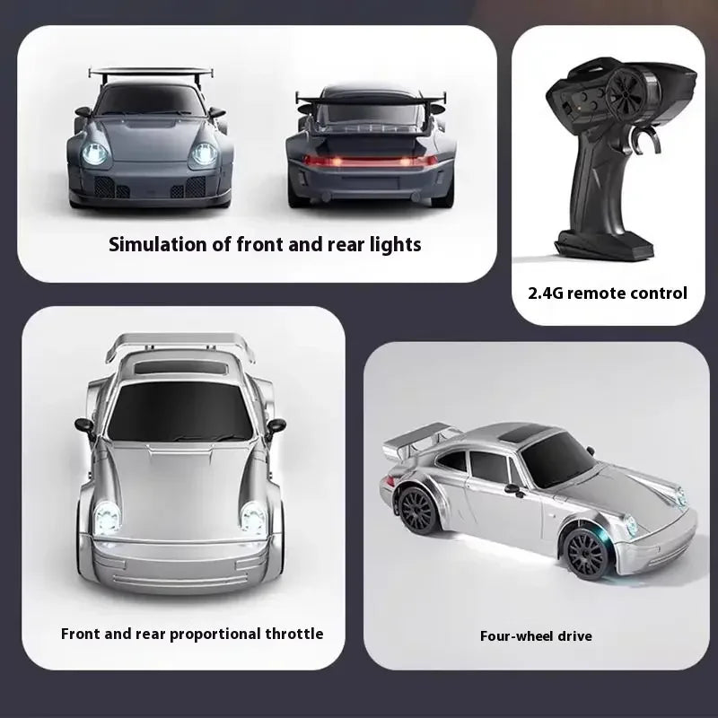 20KM/H RC Drift Car 1/24 4WD Remote Control Car High Speed Four Wheel Drive Radio Controlled Mini Racing Car Model Boy Toy Gifts